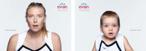 evian's ad during Wimbledon supported by Amobee's advertising platform